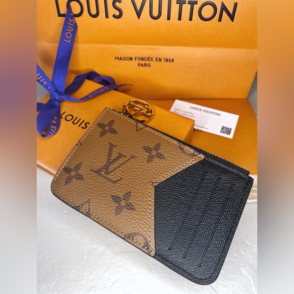 NWT Louis Vuitton Wallet Card Holder Romy Reverse Monogram FULL SET - Picture 5 of 17